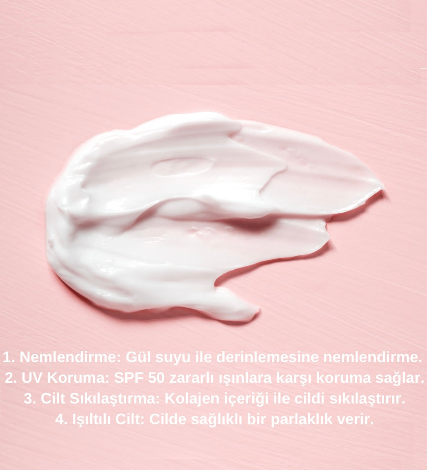 SPF 50 : Ton eşitleyici güneş kremi - Tone up sun cream